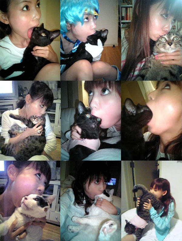 japanese-girl-eating-cat