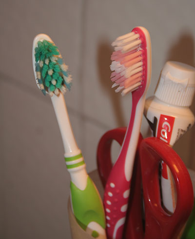 Sa brosse à dents